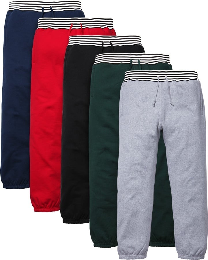 Classic Logo Striped Rib Sweatpant